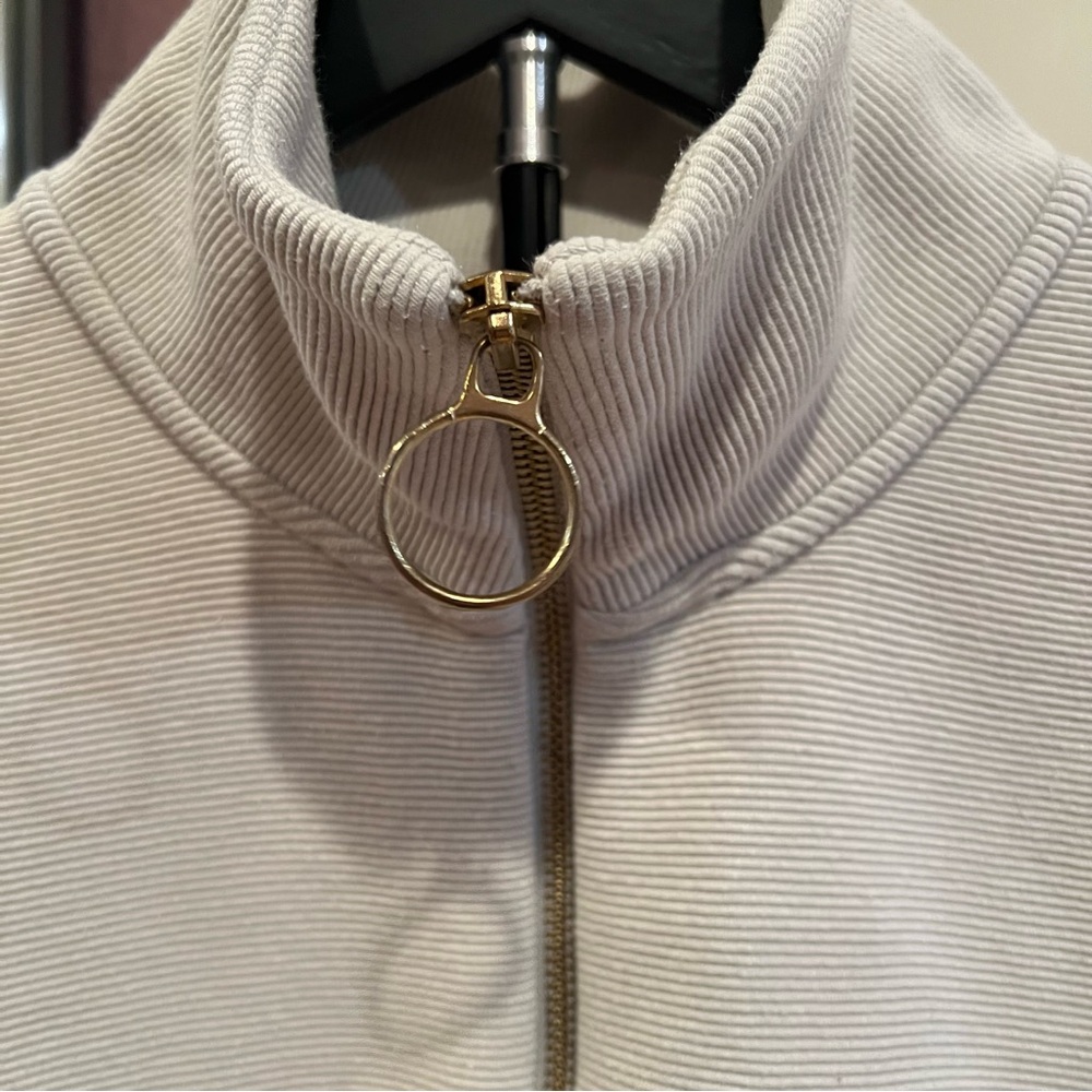 Varley Cream Bomber Jacket - Picture 3 of 9